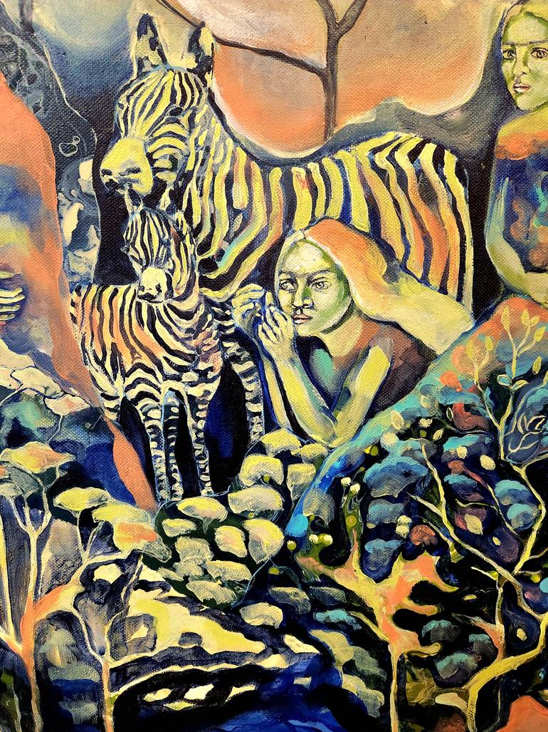 Original Figurative Women Painting by Anahita Amouzegar