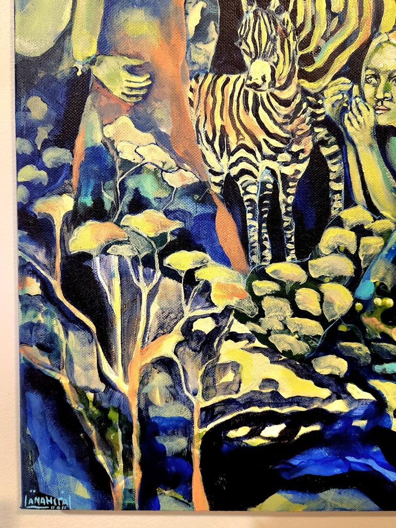 Original Figurative Women Painting by Anahita Amouzegar