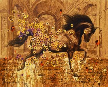 Print of Horse Paintings by Circle Studio Madukismo