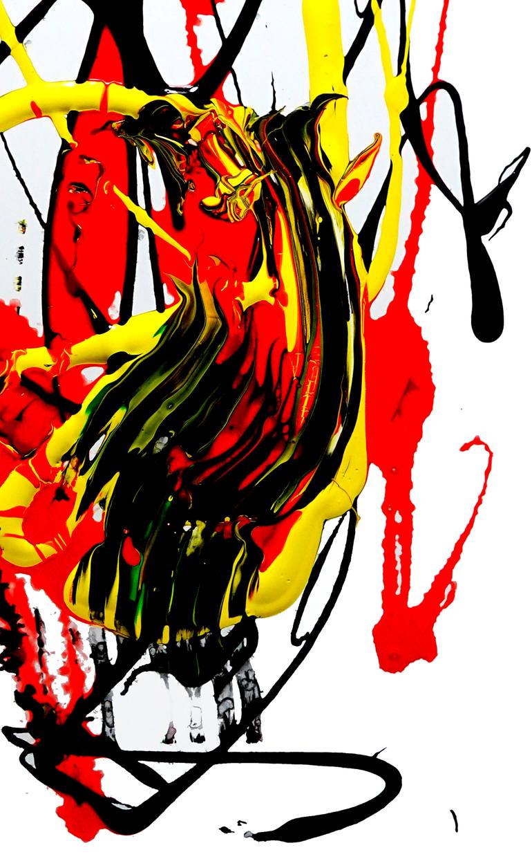 Original Abstract Expressionism Abstract Painting by Newel Hunter