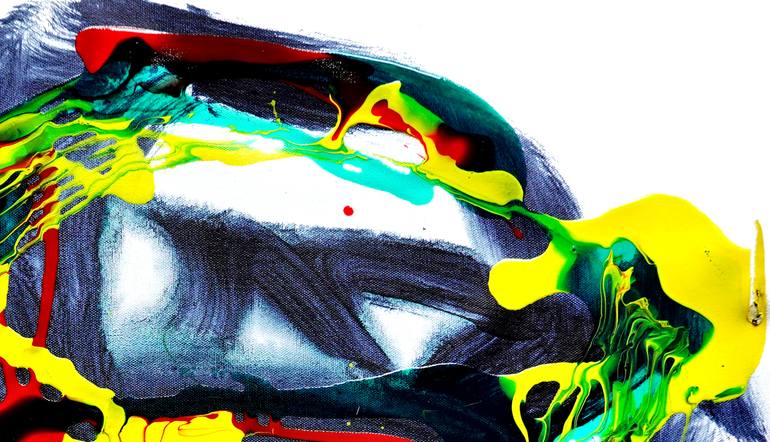 Original Abstract Expressionism Abstract Painting by Newel Hunter