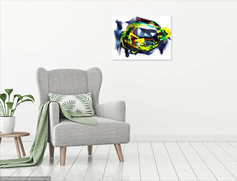 Original Abstract Expressionism Abstract Painting by Newel Hunter