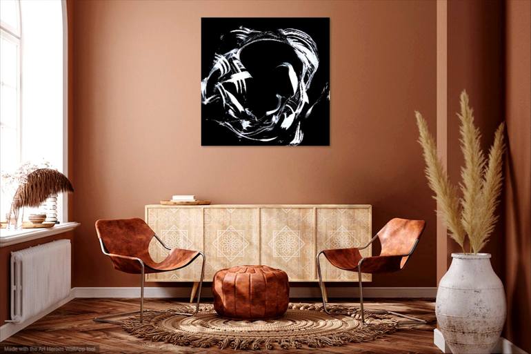 Original Conceptual Abstract Painting by Newel Hunter