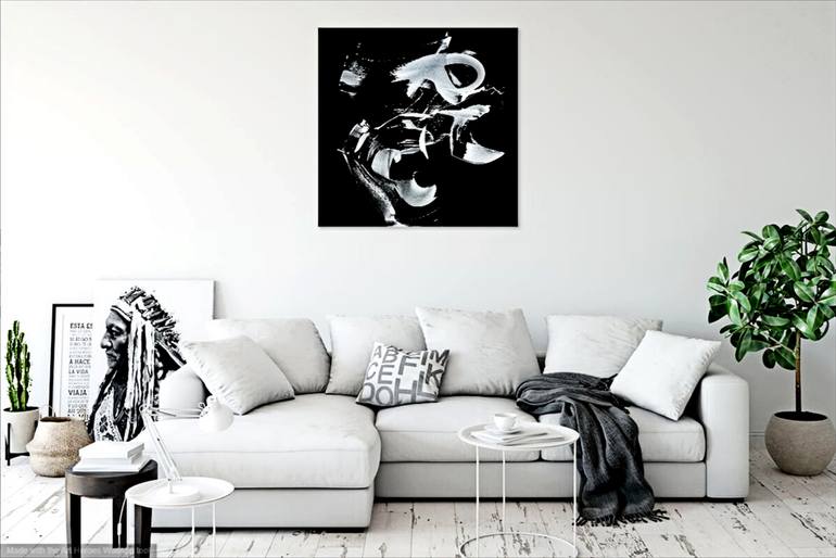 Original Abstract Expressionism Abstract Painting by Newel Hunter