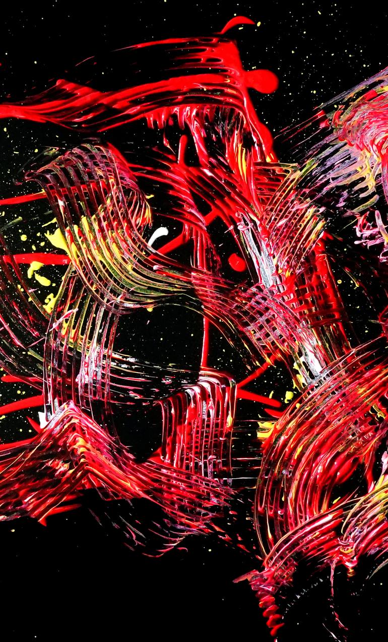 Original Abstract Expressionism Abstract Painting by Newel Hunter