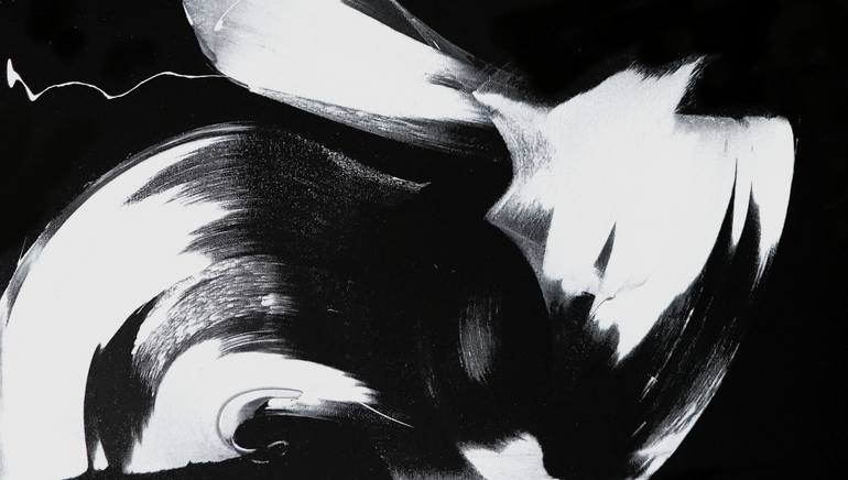 Original Abstract Expressionism Abstract Painting by Newel Hunter