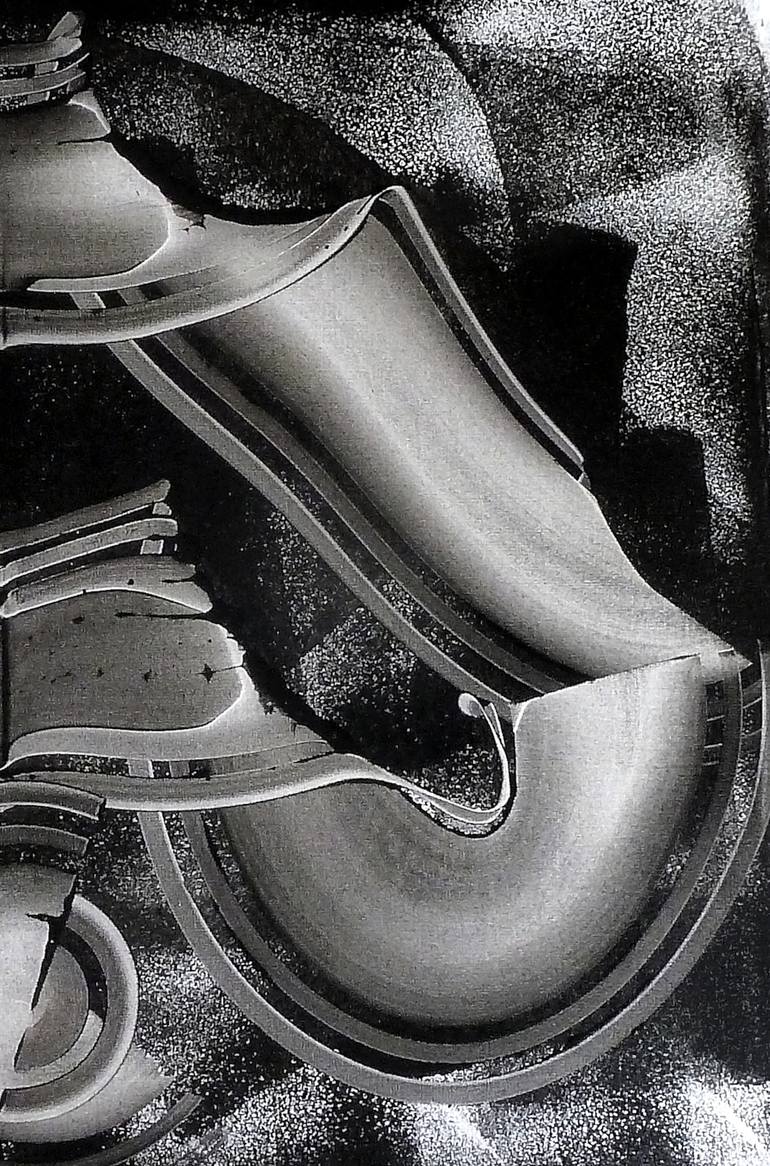 Original Conceptual Abstract Painting by Newel Hunter