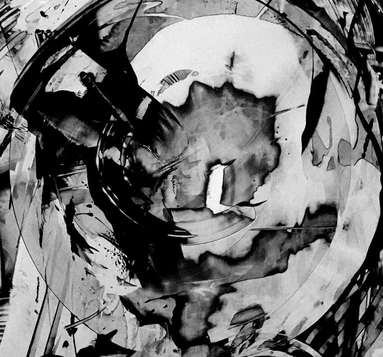 Original Abstract Expressionism Abstract Painting by Newel Hunter