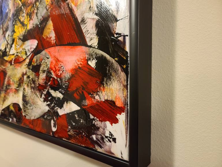 Original Abstract Expressionism Abstract Painting by Newel Hunter