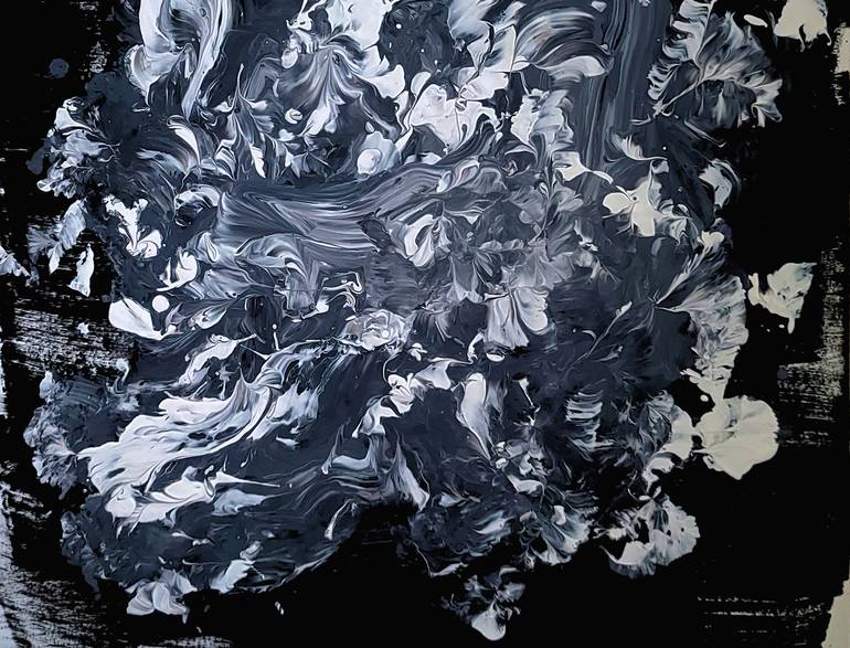 Original Abstract Expressionism Abstract Painting by Newel Hunter