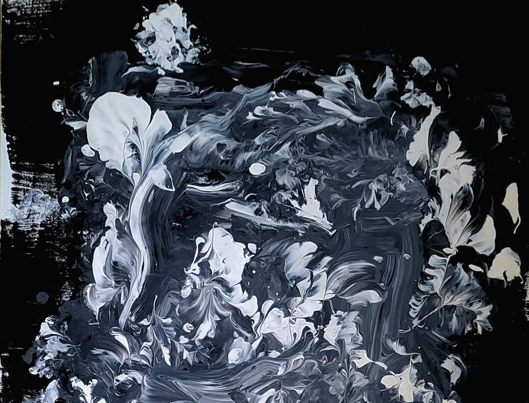 Original Abstract Expressionism Abstract Painting by Newel Hunter