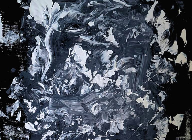 Original Abstract Expressionism Abstract Painting by Newel Hunter