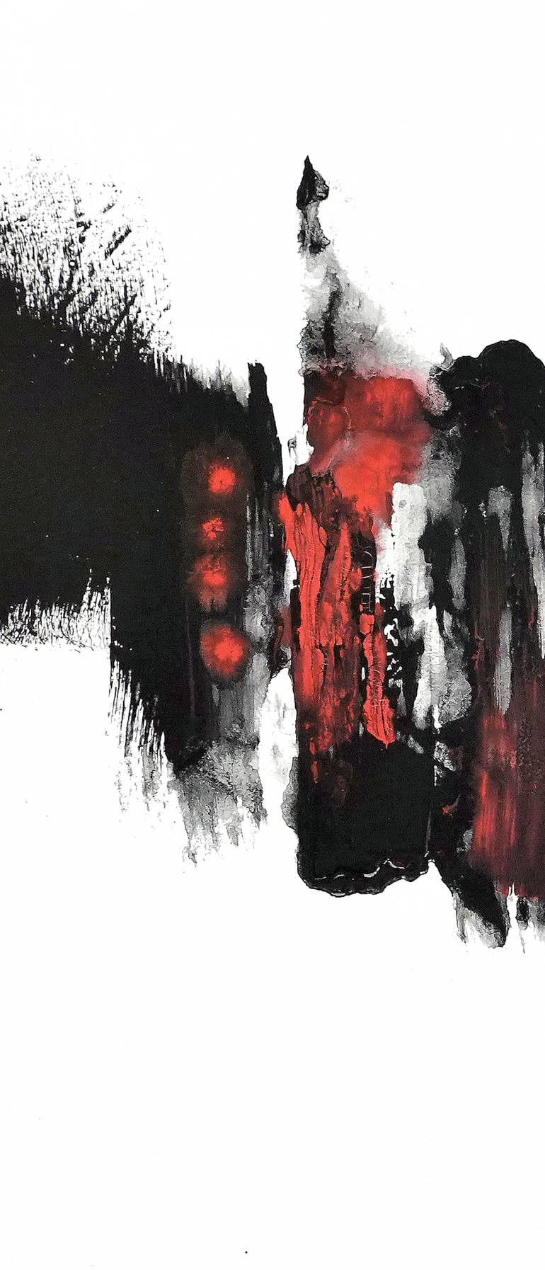 Original Abstract Expressionism Abstract Painting by Newel Hunter