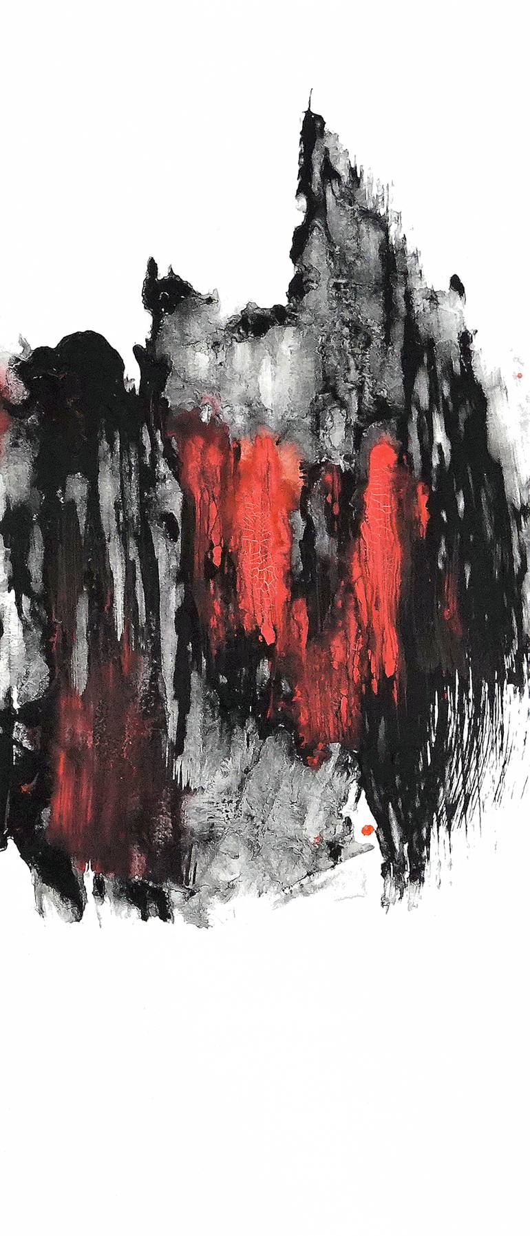 Original Abstract Expressionism Abstract Painting by Newel Hunter