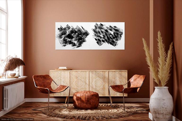 Original Abstract Expressionism Abstract Painting by Newel Hunter