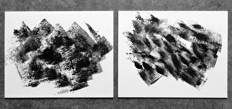 Original Abstract Expressionism Abstract Painting by Newel Hunter