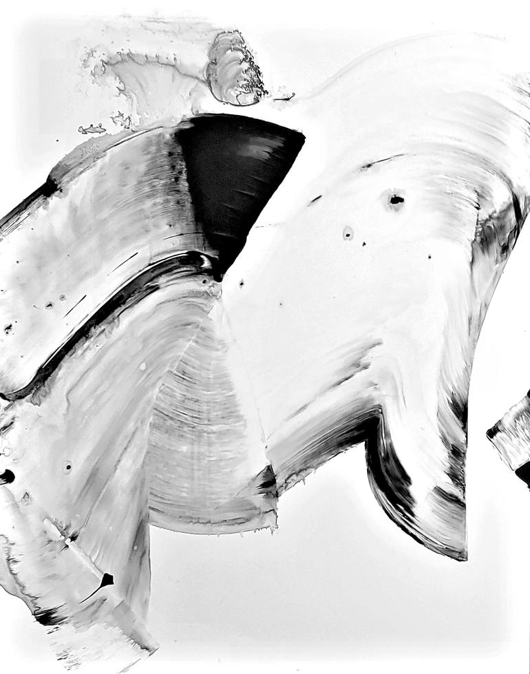 Original Abstract Expressionism Abstract Painting by Newel Hunter