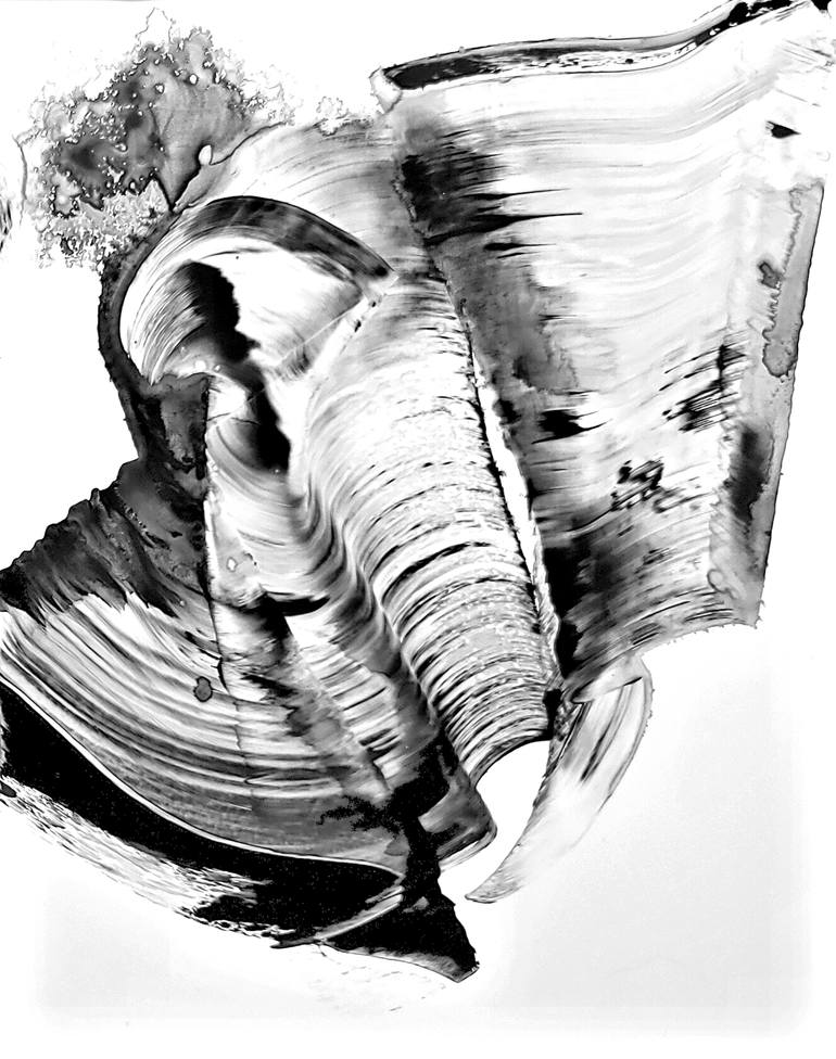 Original Abstract Expressionism Abstract Painting by Newel Hunter