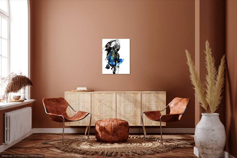 Original Abstract Expressionism Abstract Painting by Newel Hunter