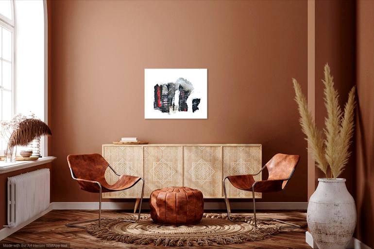 Original Abstract Expressionism Abstract Painting by Newel Hunter