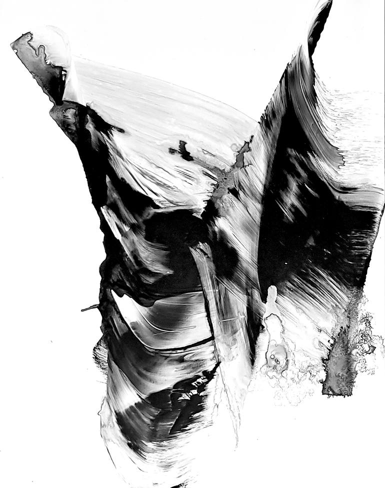 Original Abstract Expressionism Abstract Painting by Newel Hunter