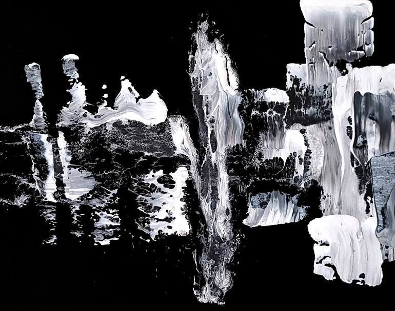 Original Abstract Expressionism Abstract Painting by Newel Hunter