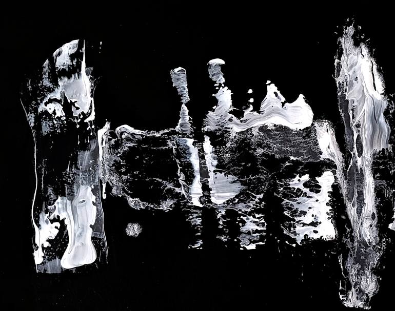 Original Abstract Expressionism Abstract Painting by Newel Hunter