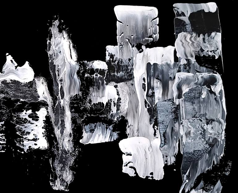 Original Abstract Expressionism Abstract Painting by Newel Hunter
