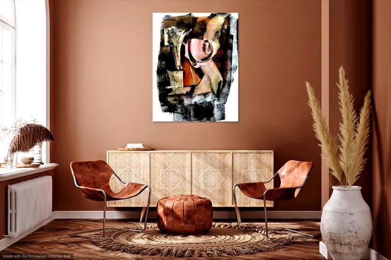 Original Abstract Expressionism Abstract Painting by Newel Hunter