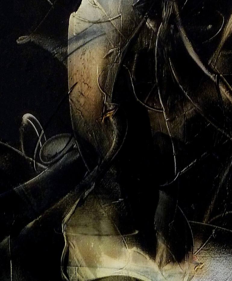 Original Conceptual Abstract Painting by Newel Hunter