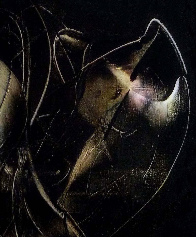 Original Conceptual Abstract Painting by Newel Hunter