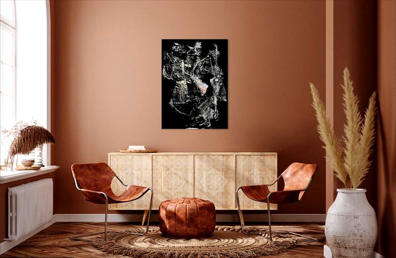 Original Conceptual Abstract Painting by Newel Hunter