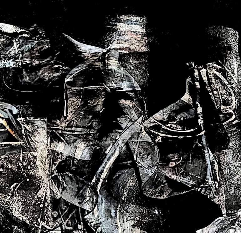 Original Conceptual Abstract Painting by Newel Hunter