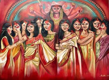 Original Figurative Women Painting by ankita chatterjee