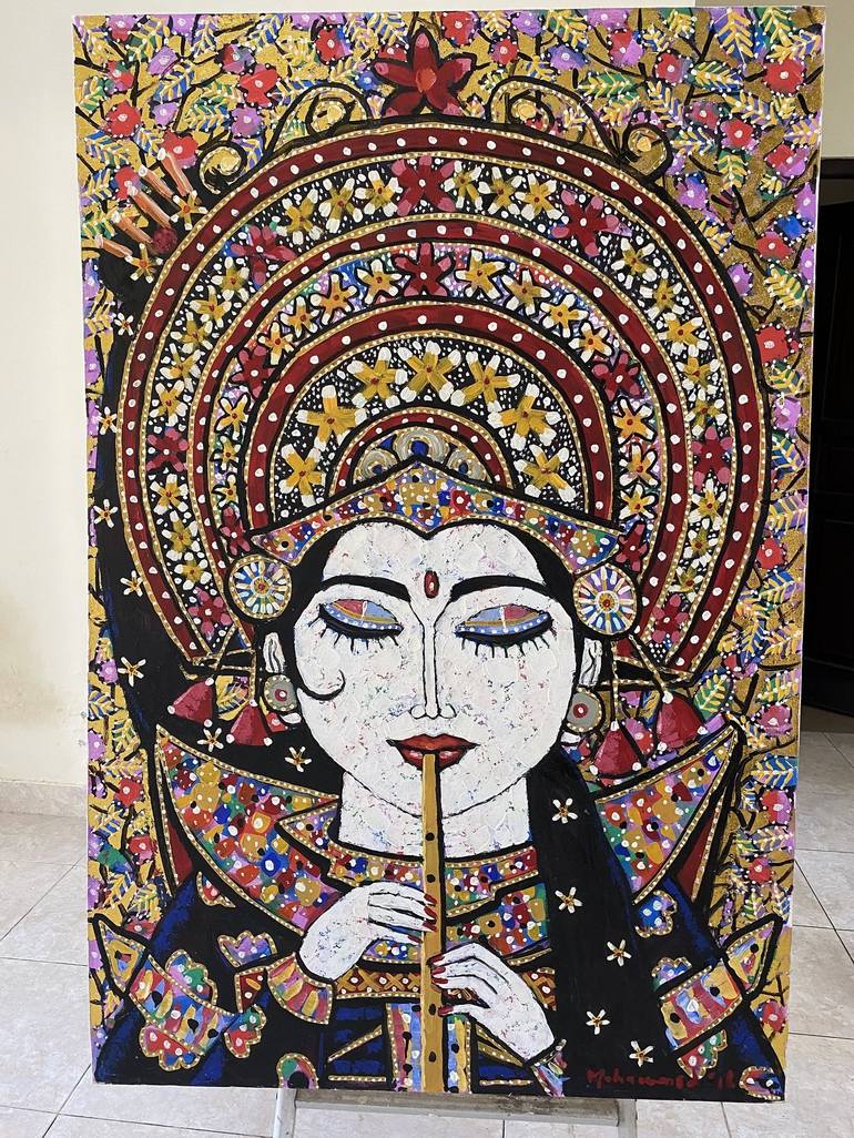 Original Fine Art People Painting by Mohammed Harahap