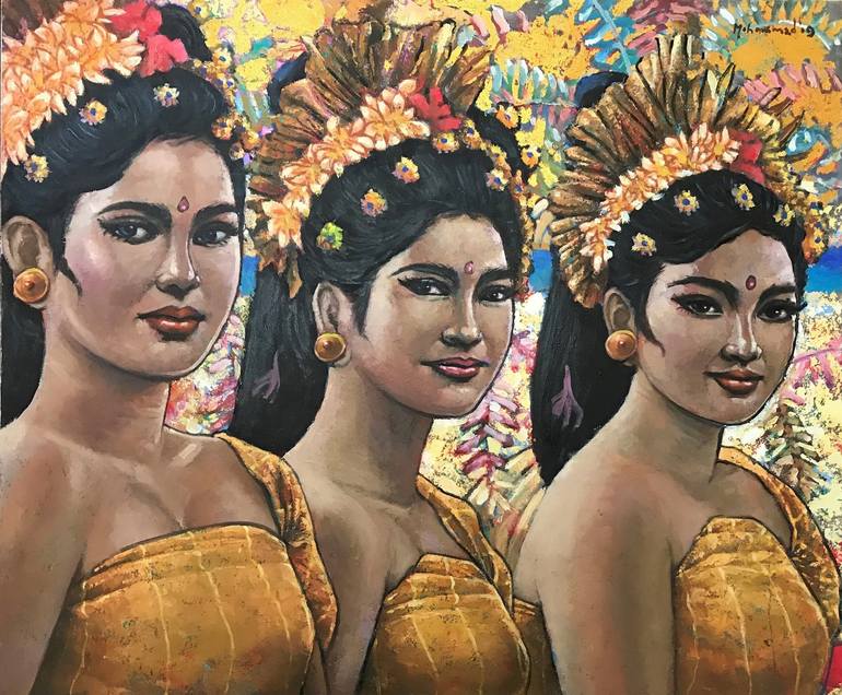 Balinese Dancer Painting By Mohammed Harahap Saatchi Art   6985026 HSC00002 7 