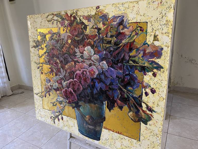 Original Realism Floral Painting by Mohammed Harahap