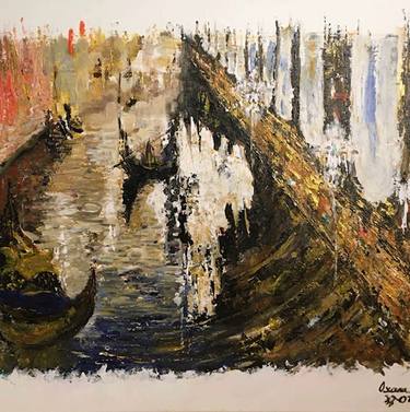 Print of Abstract Expressionism Places Paintings by Oxana Berezhna