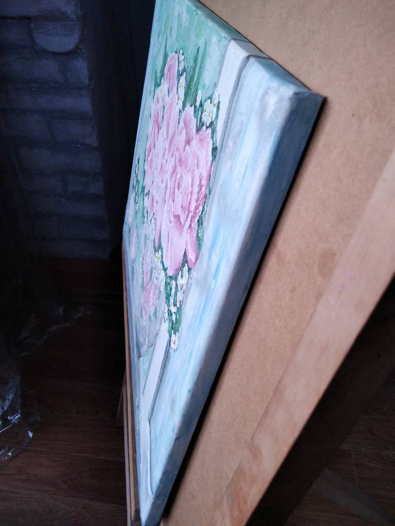 Original Abstract Floral Painting by Natalia Boyko