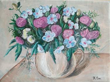 Original Floral Painting by Natalia Boyko