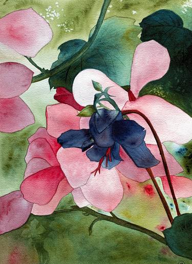 Original Fine Art Floral Paintings by Aline Demarais