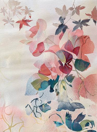 Print of Abstract Floral Paintings by Aline Demarais