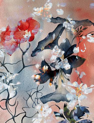 Print of Floral Paintings by Aline Demarais