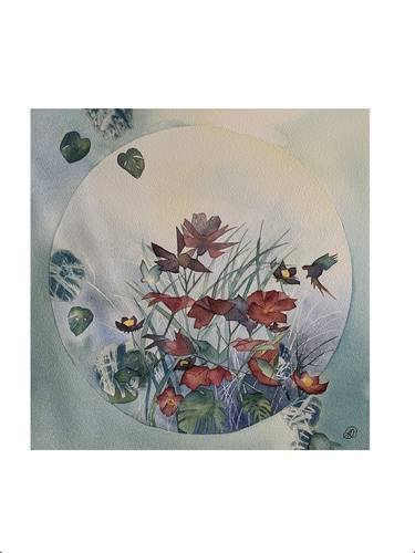 Print of Floral Paintings by Aline Demarais