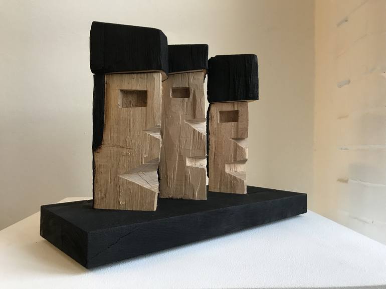 Original Abstract Cartoon Sculpture by Sheraya Berlin