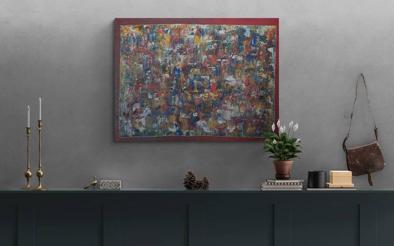 Original Abstract Expressionism Abstract Painting by PastelArt Igor Kotnik