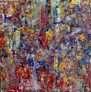 Original Abstract Expressionism Abstract Paintings by PastelArt Igor Kotnik