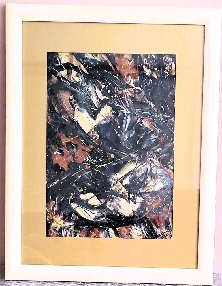 Original Abstract Expressionism Abstract Painting by PastelArt Igor Kotnik