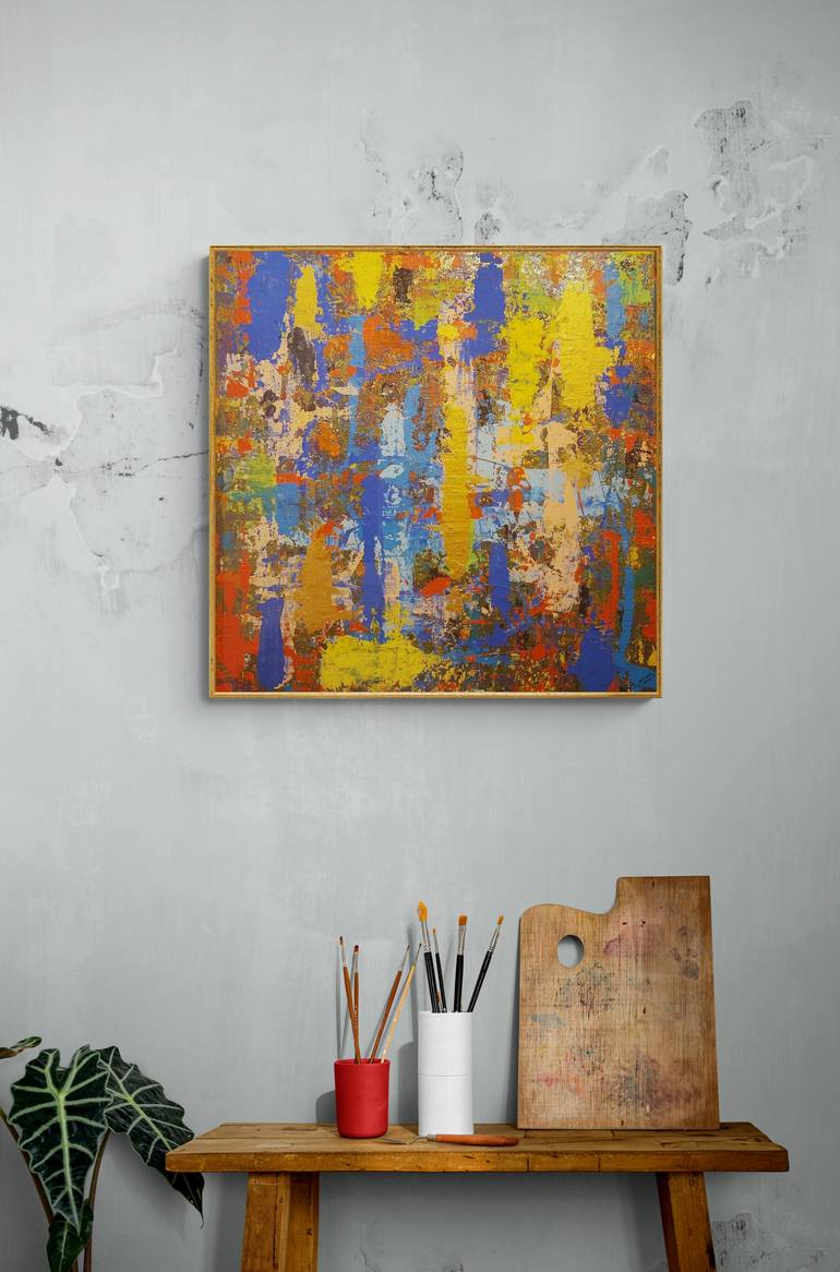 Original Abstract Expressionism Abstract Painting by Igor Kotnik Art