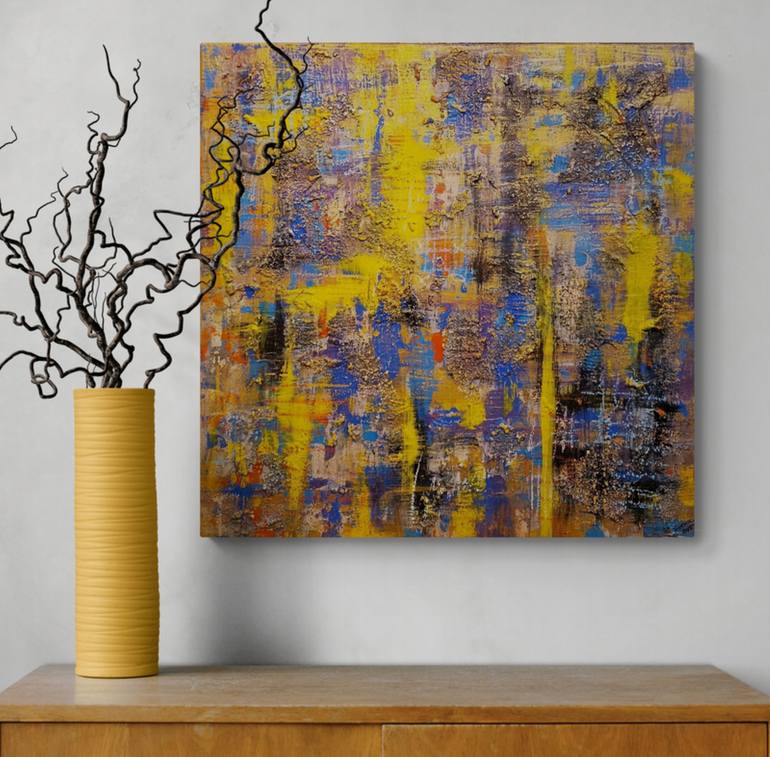 Original Abstract Expressionism Abstract Painting by Igor Kotnik Art